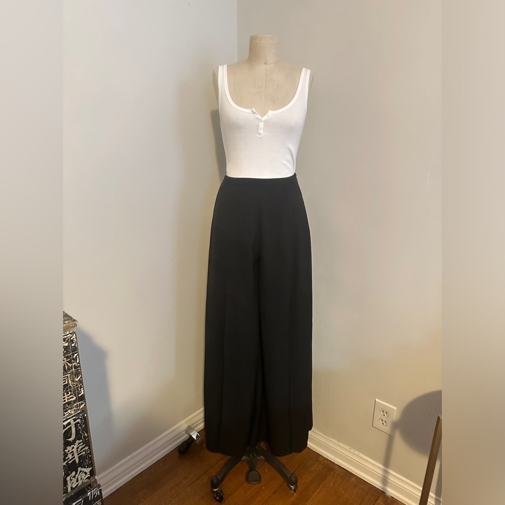 High Waisted Wide Leg Pants w/ Slits
